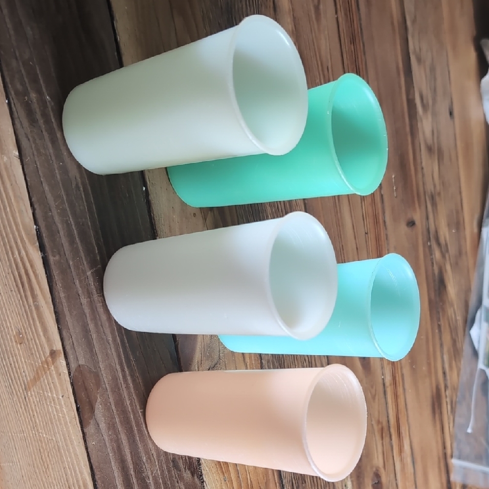 Set of Five Vintage Plastic Tumblers